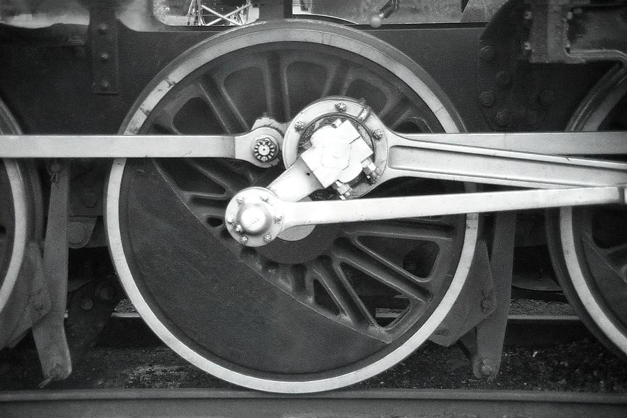Steam Engine Wheels, Queenscliff, Australia Photograph by Jerry Griffin