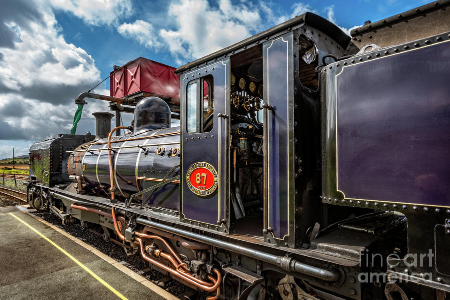 Train Photograph - Steam Locomotive  No 87  by Adrian Evans