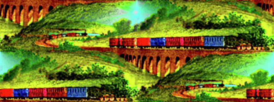 Steam Railroad Digital Art