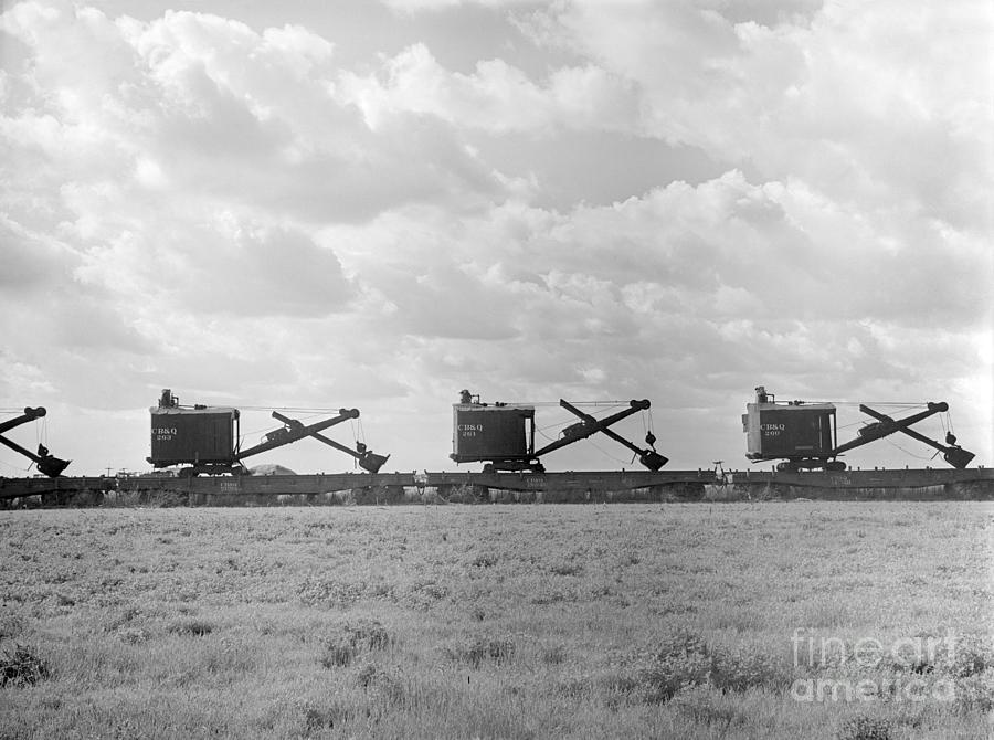Steam Shovels, 1936 Photograph by Arthur Rothstein