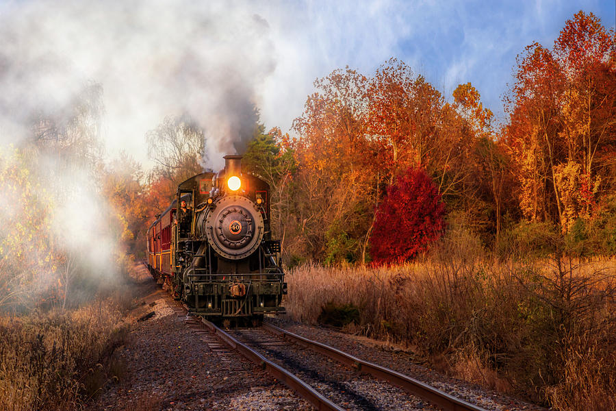 Steam Train No 40 PA Photograph by Susan Candelario