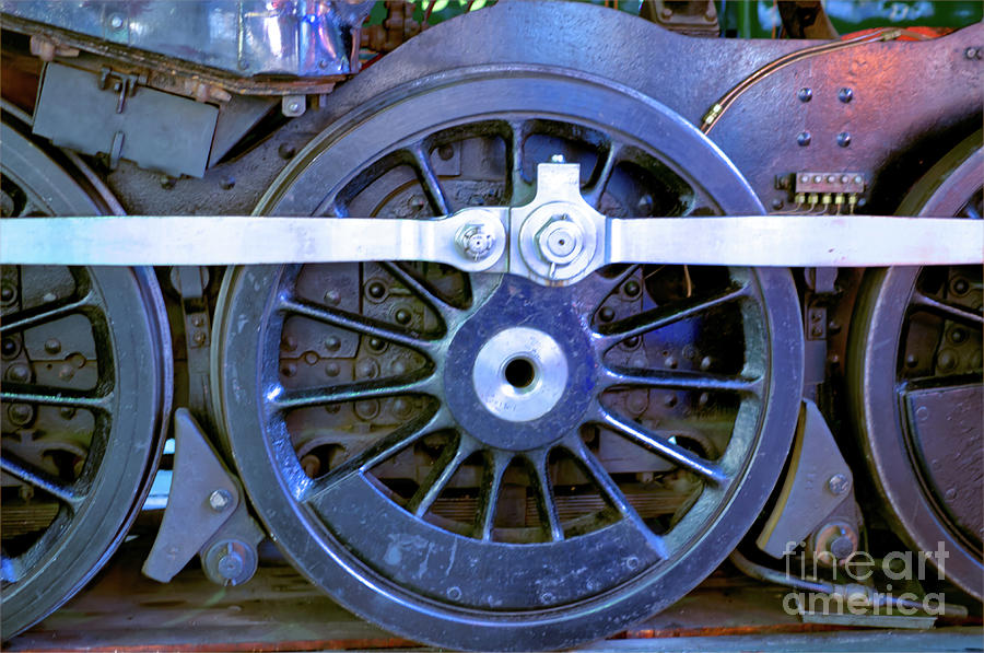 Steam train wheels taken in the York railway museum Photograph by Pics By Tony