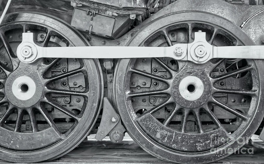 Steam train wheels Photograph by Pics By Tony