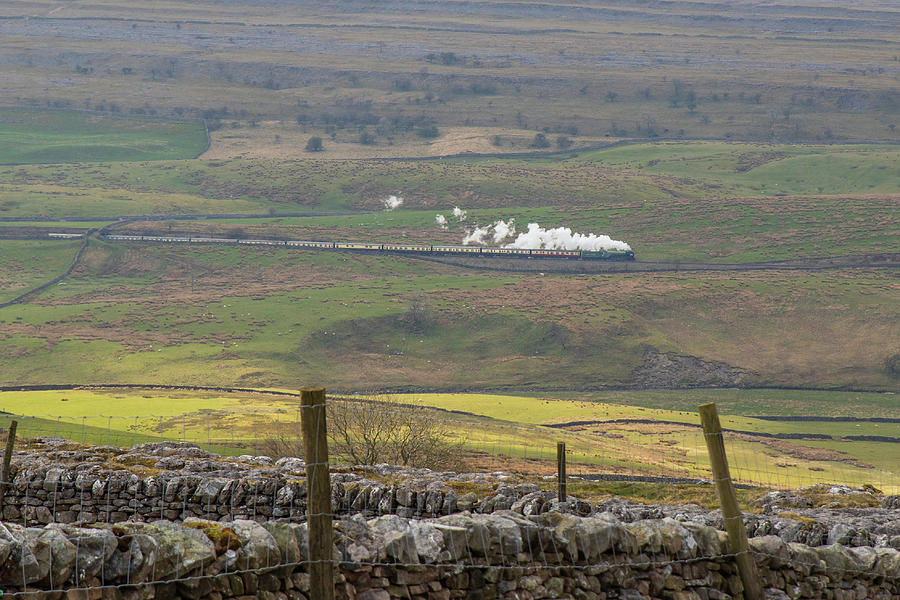 Steam trains in the yorkshire dales Photograph by Chris Smith