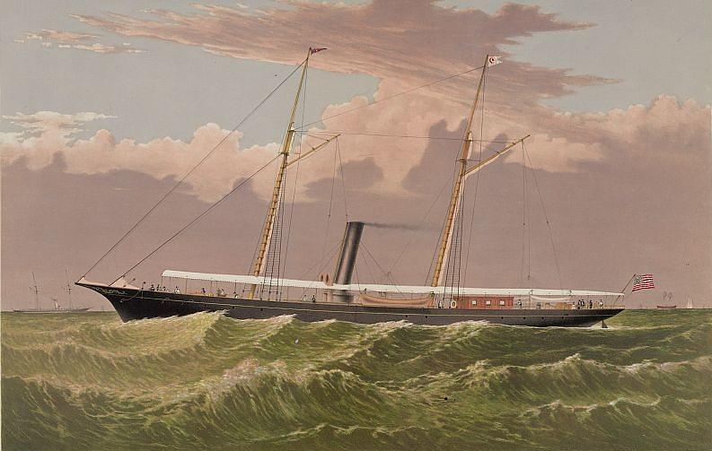 Steam yacht Corsair Photograph by Popular Art