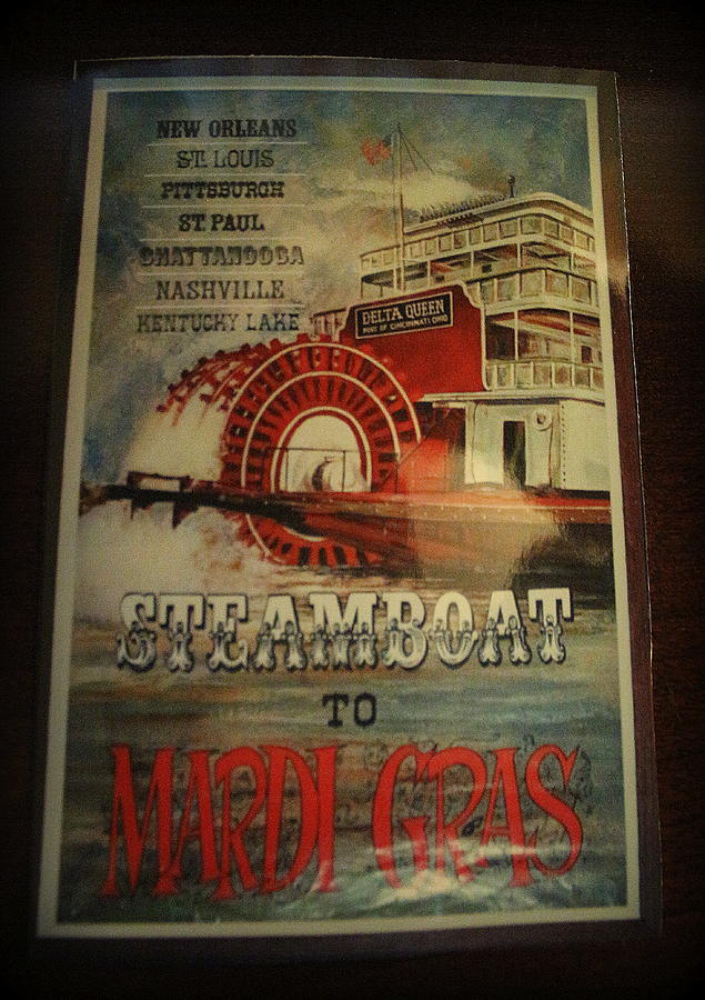 Mardi Gras New Orleans Photograph - Steamboat to Mardi Gras - A Poster by Dora Sofia Caputo
