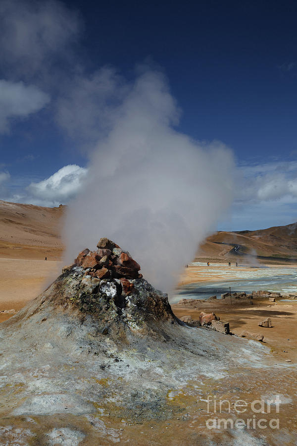 Fumarole Photograph - Steaming Fumarole by Eva Lechner