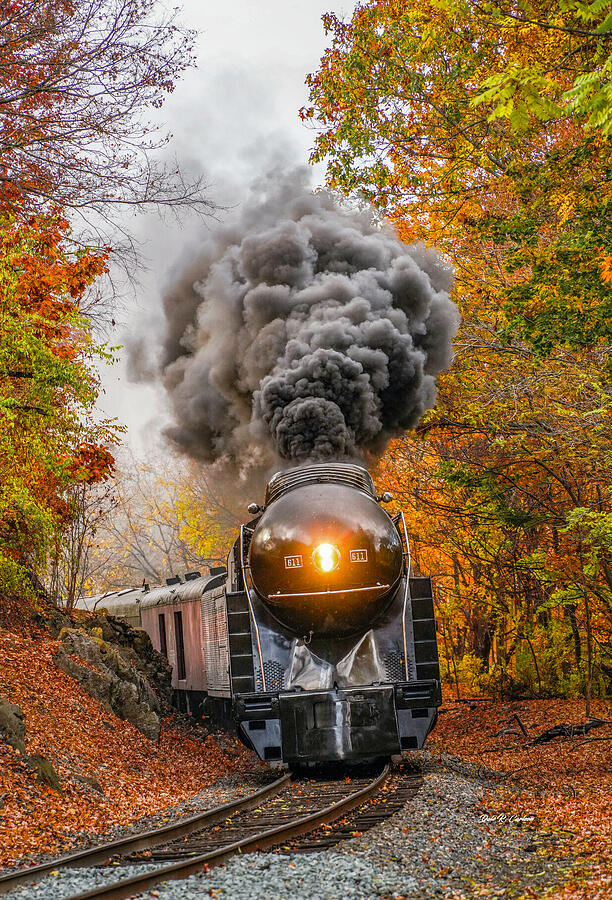 Steaming into Autumn Photograph by Dale R Carlson