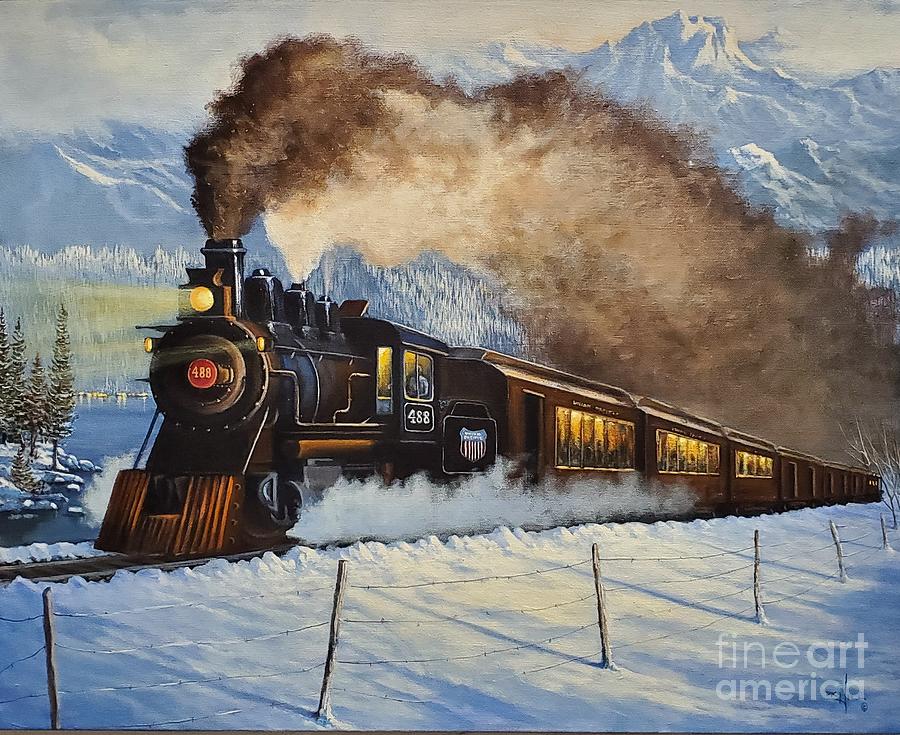 Steaming South Painting by Paul K Hill