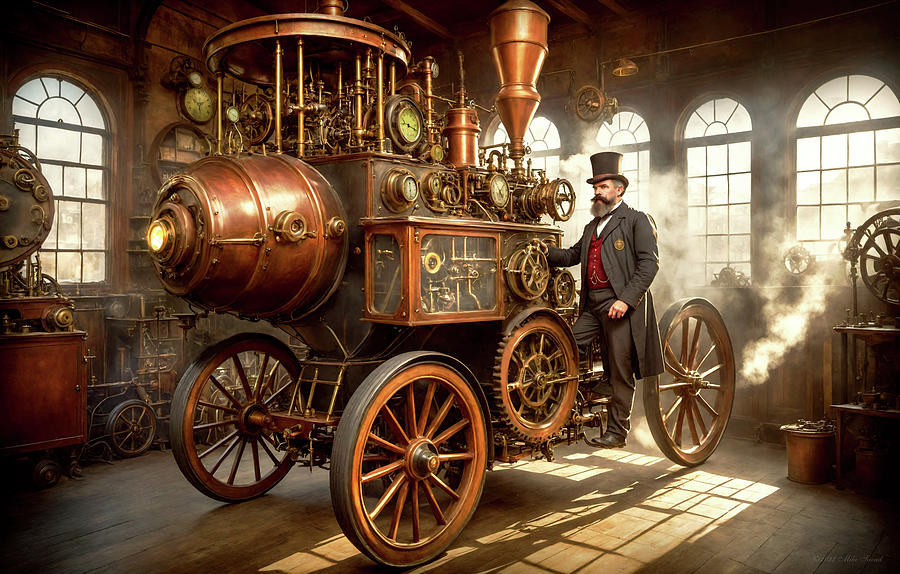 Steampunk - A new way to travel Photograph by Mike Savad