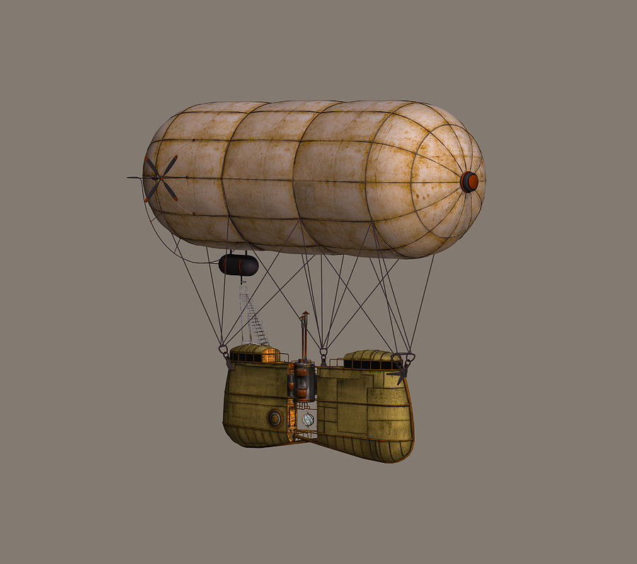 steampunk airship sketch