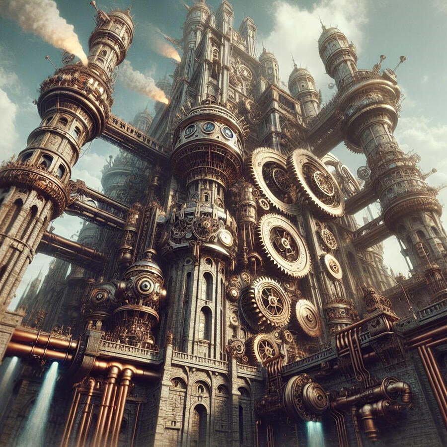 Steampunk Castle Digital Art by Tilford Johnson - Fine Art America