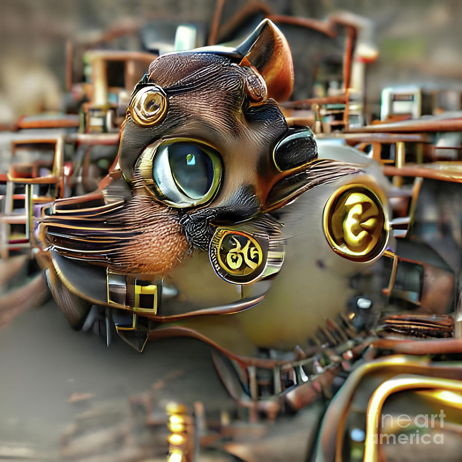 Steampunk Cat Photograph by Tina Uihlein