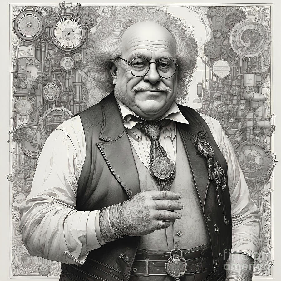 Steampunk Danny DeVito 1 Digital Art by Mark Miller Steampunk Danny DeVito 1 Digital Art by Mark Miller