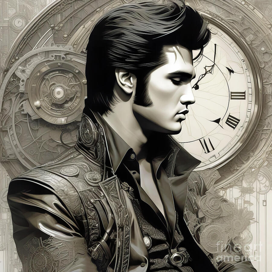Steampunk Elvis 3 Digital Art by Mark Miller Steampunk Elvis 3 Digital Art by Mark Miller