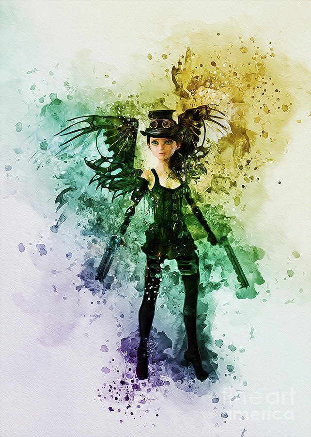 Steampunk Fairy Digital Art by Ian Mitchell