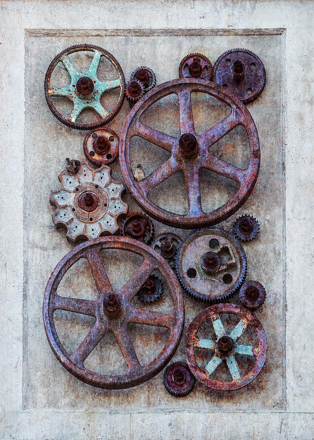 Steampunk Gears Collage II Photograph