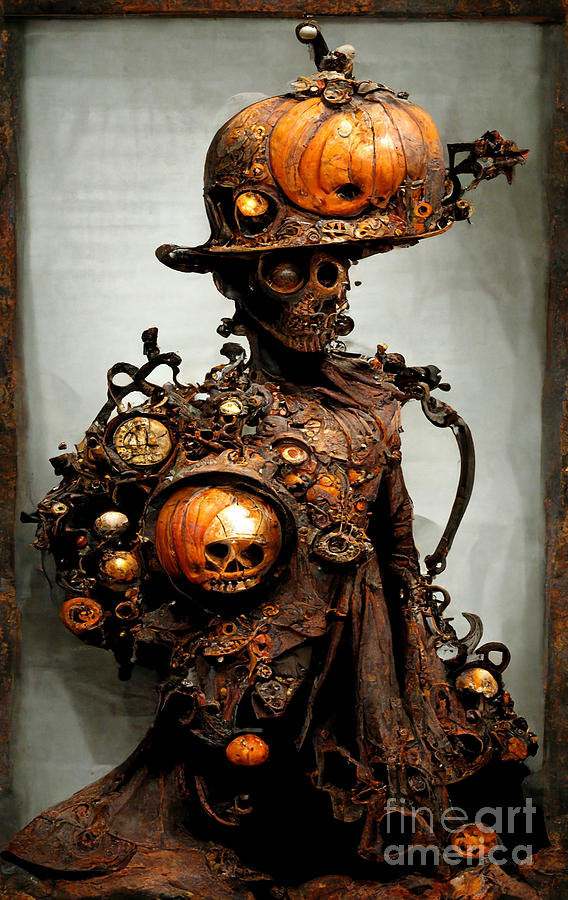 Halloween Digital Art - Steampunk Halloween by Andreas Thaler