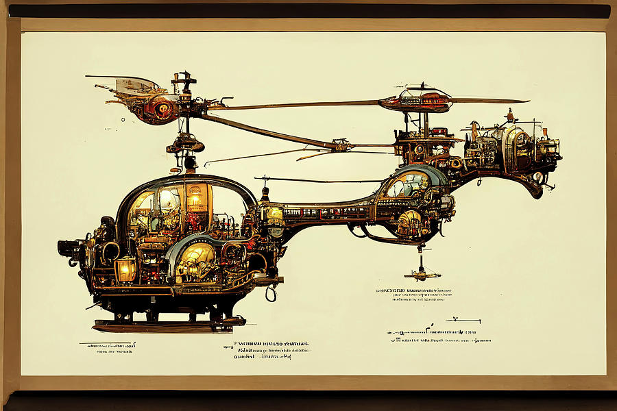 Steampunk Helicopter Plans by Ron Weathers