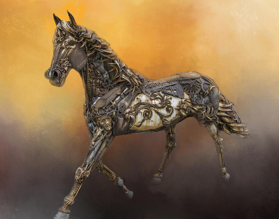 Steampunk Horse Art Photograph by Lorraine Baum