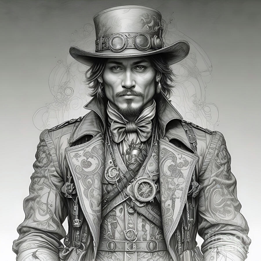 Steampunk Johnny Depp 1 Digital Art by Mark Miller Steampunk Johnny Depp 1 Digital Art by Mark Miller