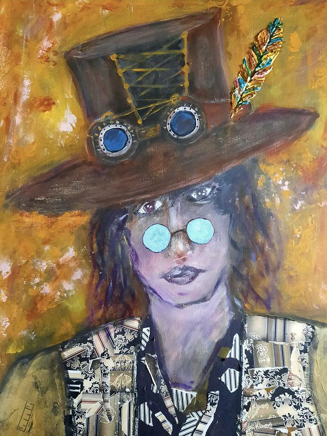 Steampunk Lady Mixed Media by Kathleen James - Fine Art America