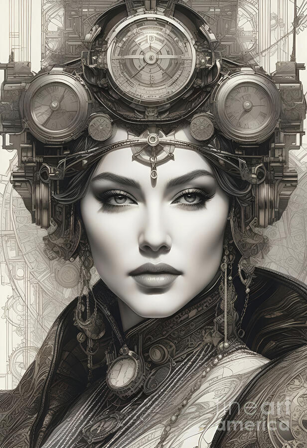 Steampunk Madonna 1 Digital Art by Mark Miller Steampunk Madonna 1 Digital Art by Mark Miller