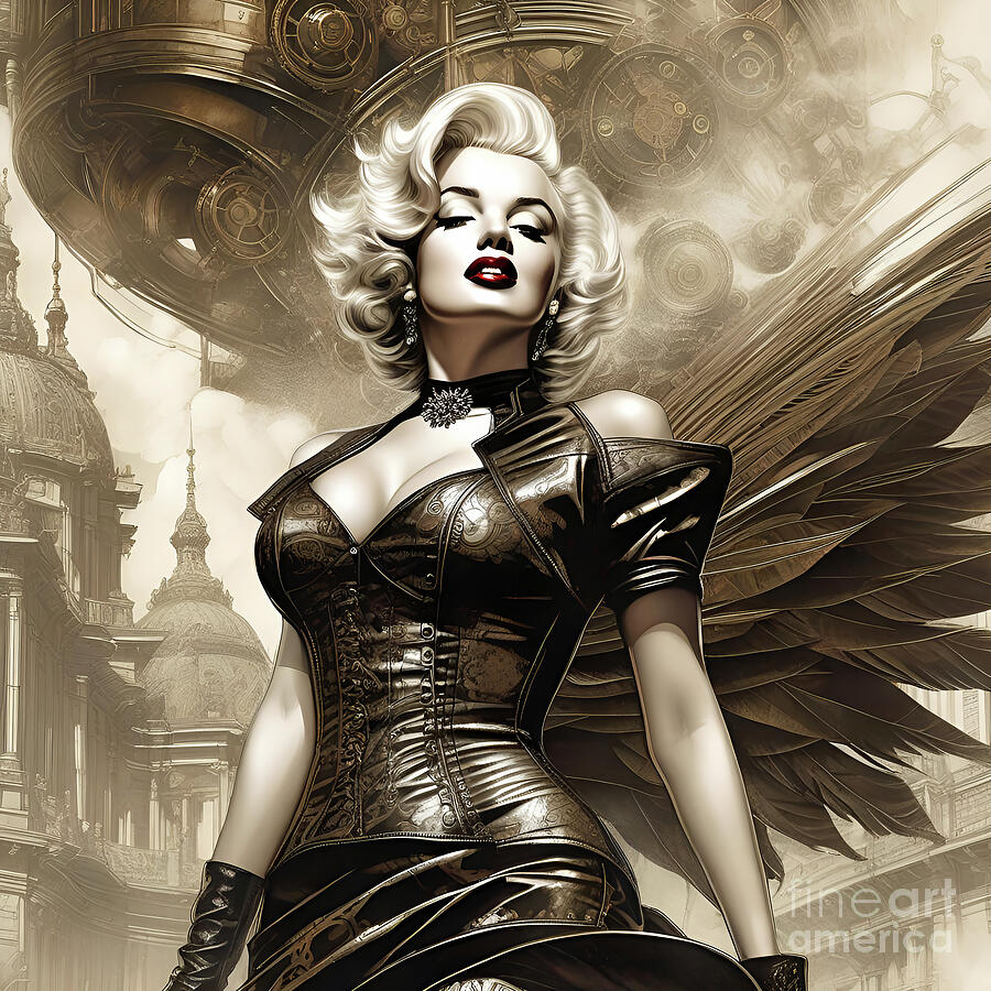 Steampunk Marilyn Monroe 2 Digital Art by Mark Miller