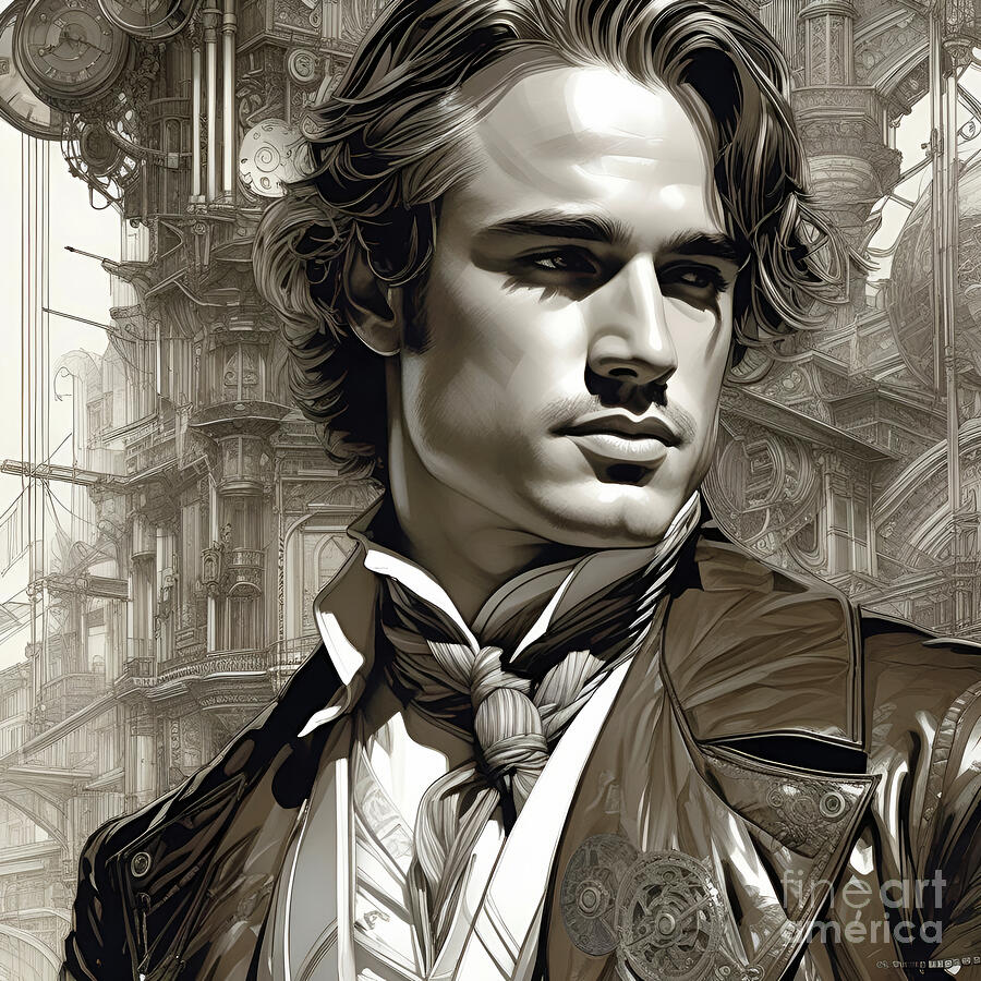 Steampunk Marlon Brando 1 Digital Art by Mark Miller Steampunk Marlon Brando 1 Digital Art by Mark Miller