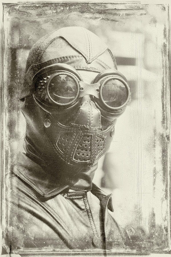 Vintage Photograph - Steampunk Ninja by David April