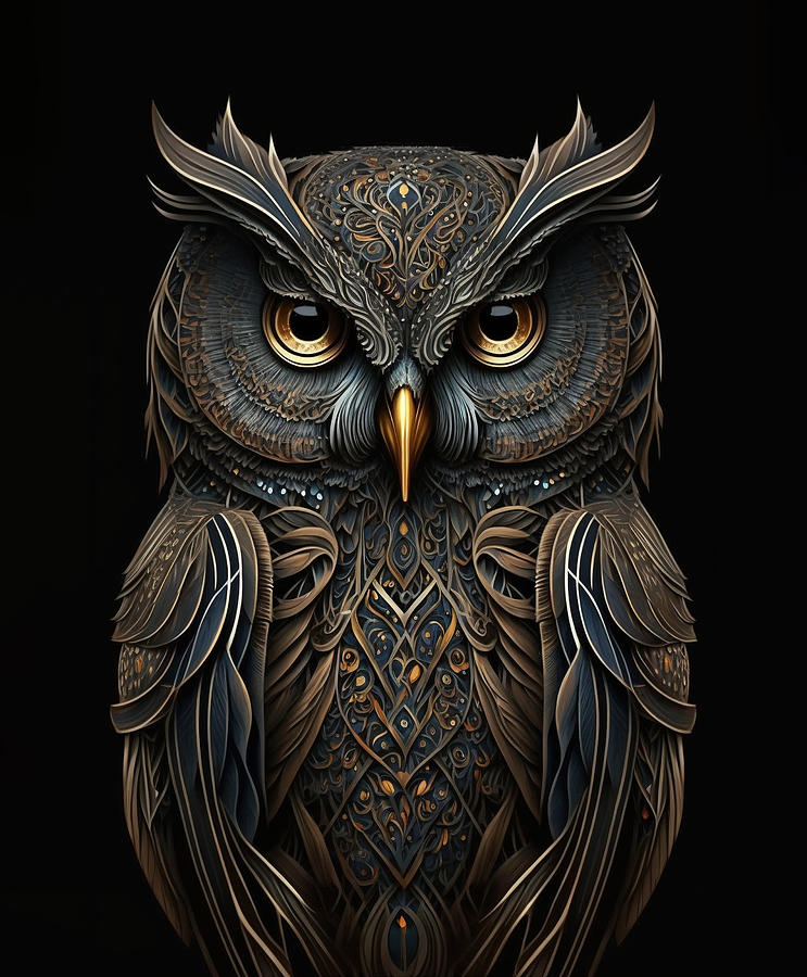 Steampunk Owl Digital Art by Susannah Keegan - Fine Art America