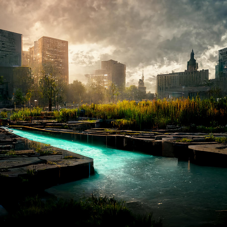 Nature Digital Art - Steampunk Park by Andrea Barbieri