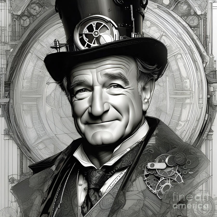 Steampunk Robin Williams 1 Digital Art by Mark Miller Steampunk Robin Williams 1 Digital Art by Mark Miller