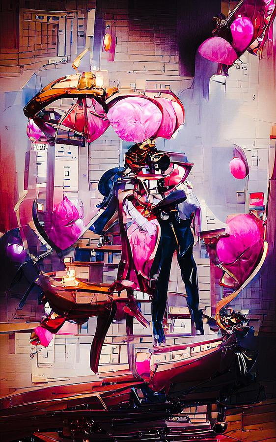 Steampunk Romance Digital Art by Cristi Sturgill - Pixels