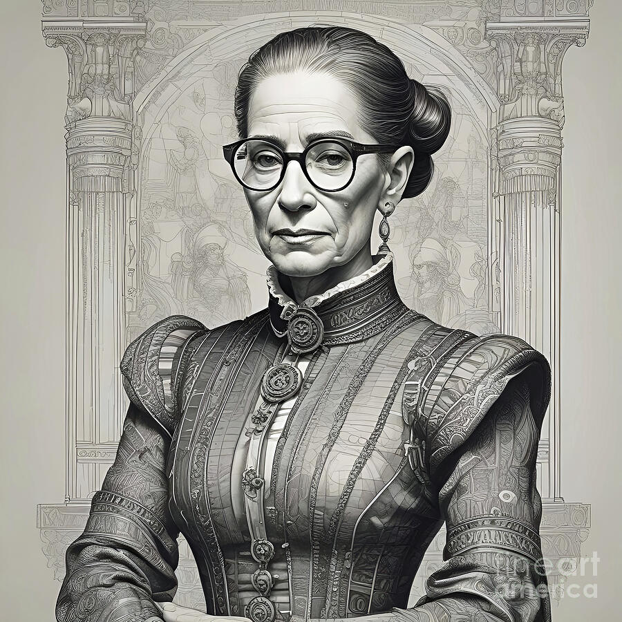 Steampunk Ruth Bader Ginsburg 1 Digital Art by Mark Miller Steampunk Ruth Bader Ginsburg 1 Digital Art by Mark Miller