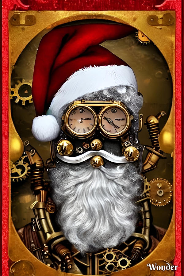 Steampunk Santa Digital Art By April Cook - Fine Art America