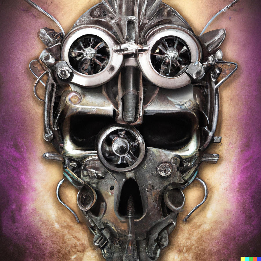 Steampunk Skull 2 Digital Art by AI X Art Pixels