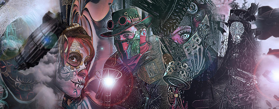 Steampunk Space Opera Cold Edition Digital Art