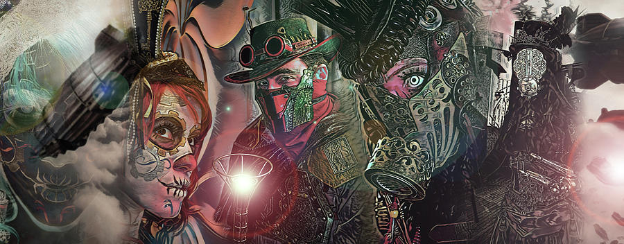 Steampunk Space Opera Digital Art
