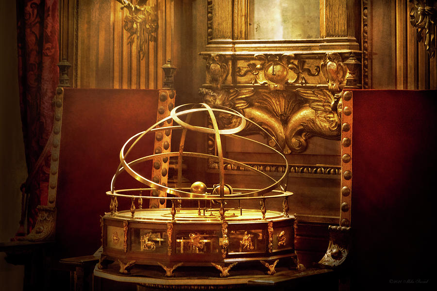 Steampunk - The orrery Photograph by Mike Savad