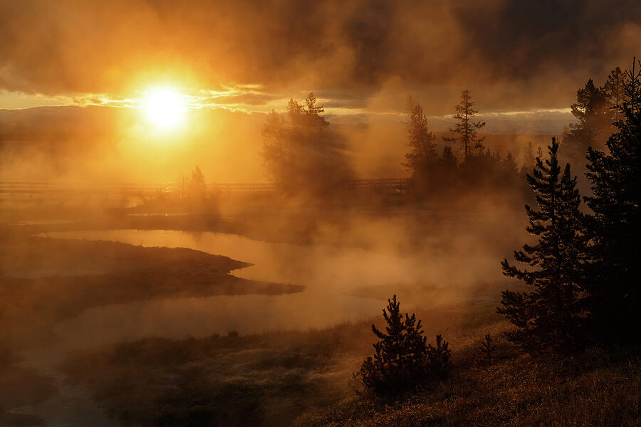 Steamy Sunrise Photograph by Ann Skelton