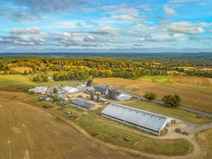Stearns Family Farm Photograph by Veterans Aerial Media LLC