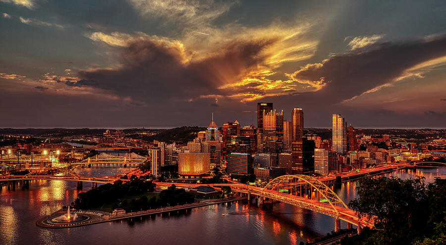 Steel City Sunset Photograph by Mountain Dreams