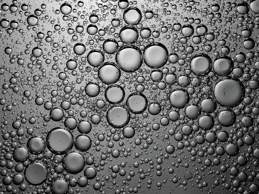 Steel Grey Bubbles Photograph by Beata Tabak - Fine Art America