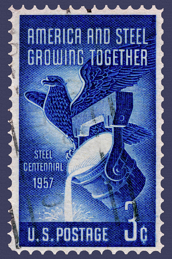 Steel Industry Centennial Postage Stamp Photograph by Phil Cardamone