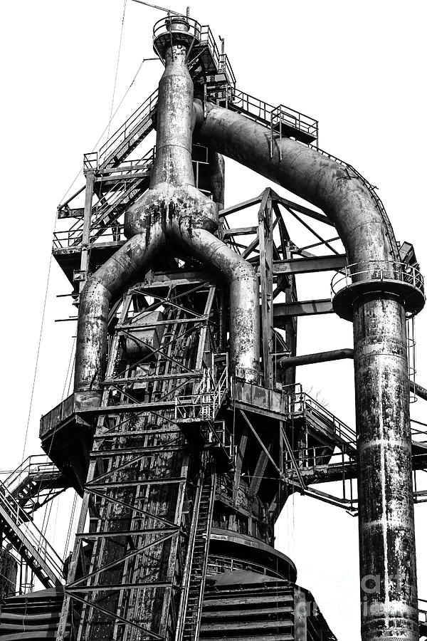 Steel Pipes at Bethlehem Steel Photograph by John Rizzuto