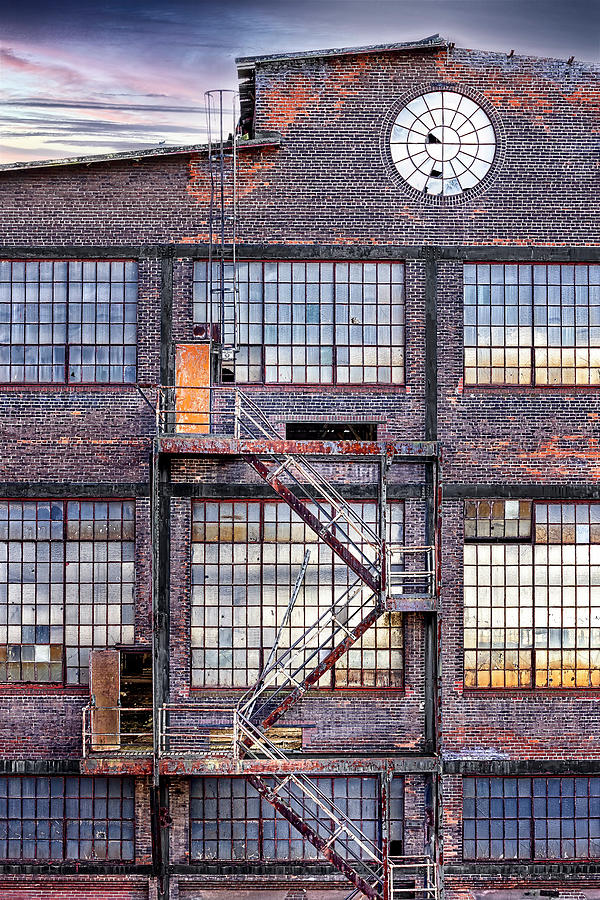 Steel Stacks Fire Escape Stairs Photograph by Susan Candelario