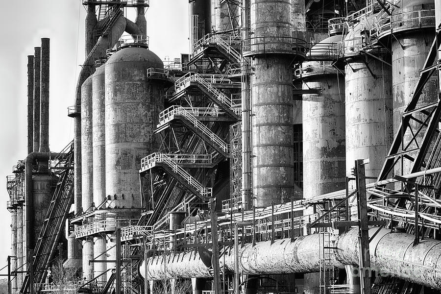 Steel Stacks Photograph by George Oze