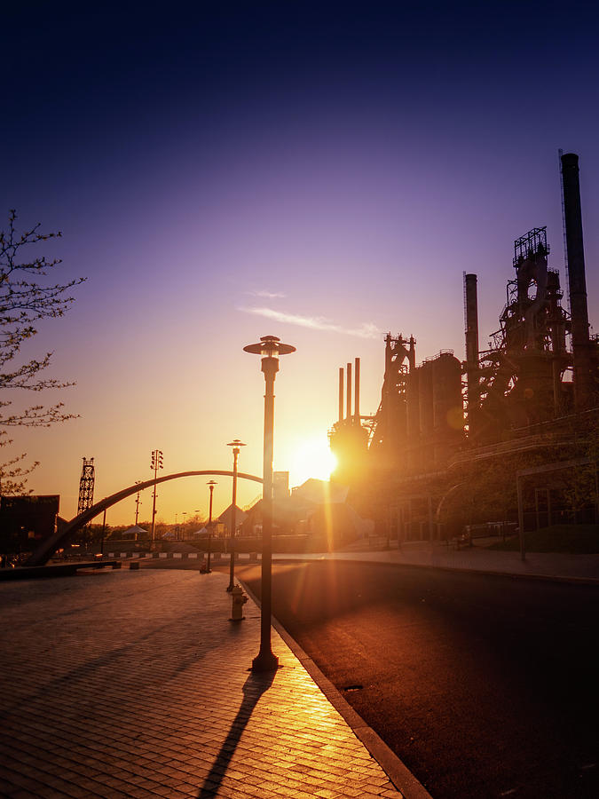 Steel Stacks Into the Sunset Photograph by Jason Fink