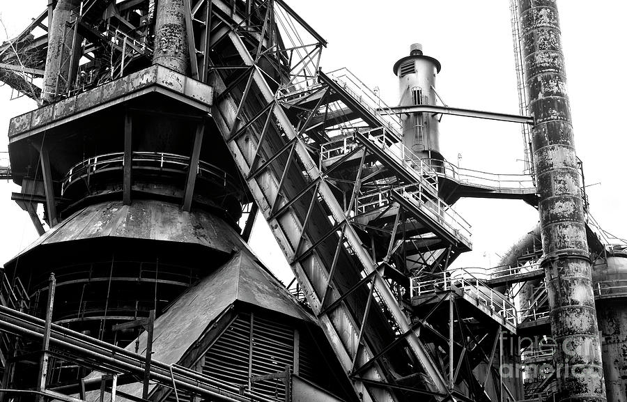 Steel Symmetry at Bethlehem Steel Photograph by John Rizzuto